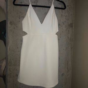 White formal body con